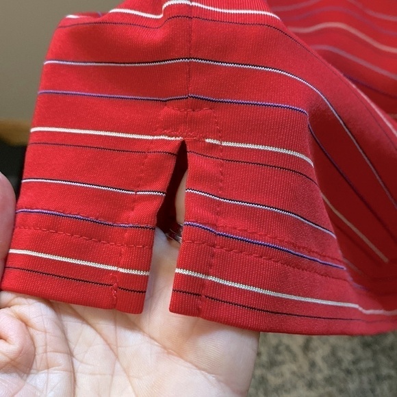 KIRKLAND red striped performance golf ⛳️ polo - Picture 4 of 6